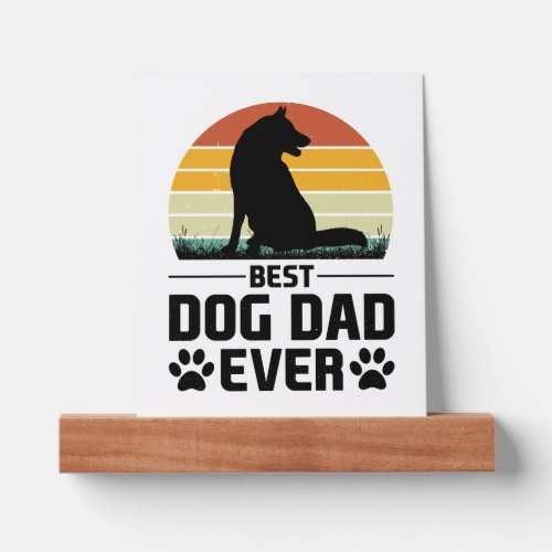 Best Dog Dad Ever T_Shirt 3 Picture Ledge