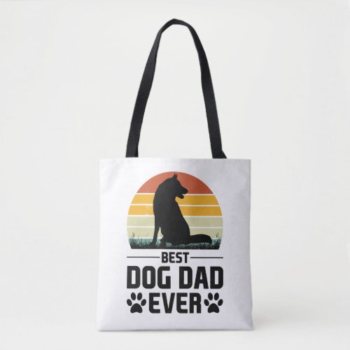 Best Dog Dad Ever T_Shirt 3 Tote Bag