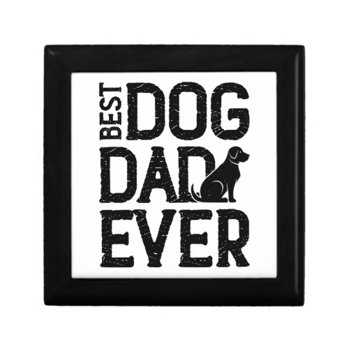 Best Dog Dad Ever T_Shirt Design 3 Gift Box