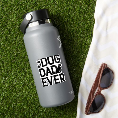 Best Dog Dad Ever T_Shirt Design 3 Sticker