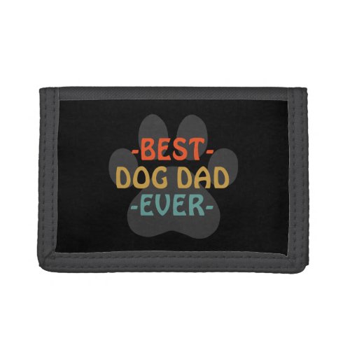 Best Dog Dad Ever Trifold Wallet