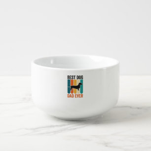 Best Dog Dad Ever Vintage Dachshund Shirt Design_1 Soup Mug