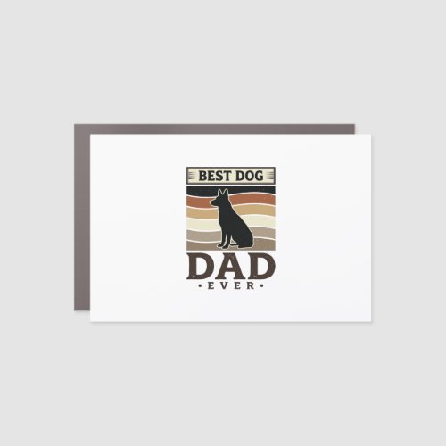 Best Dog Dad Ever Vintage Dog Lover Design_1 Car Magnet