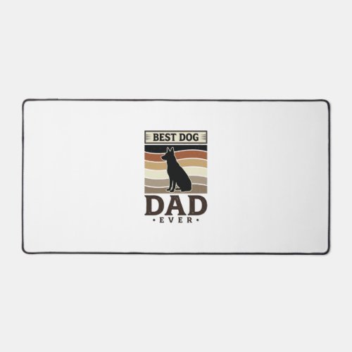 Best Dog Dad Ever Vintage Dog Lover Design_1 Desk Mat