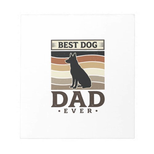 Best Dog Dad Ever Vintage Dog Lover Design_1 Notepad