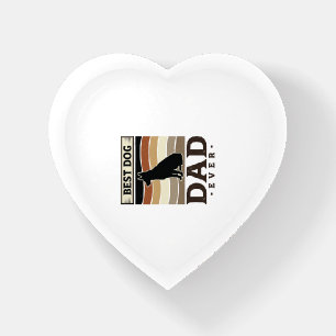 Best Dog Dad Ever Vintage Dog Lover Design_1 Paperweight