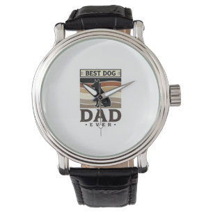 Best Dog Dad Ever Vintage Dog Lover Design_1 Watch