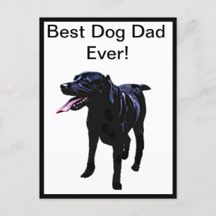 Best Dog Dad, Fathers Day, Postcard