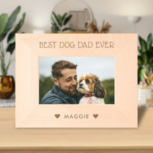 Best Dog Dad / Mom Ever, Pet Name Text Photo Engraved Frames