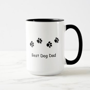Best Dog Dad Mug by JustLoveRescues at Zazzle