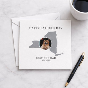 Best Dog Dad New York Photo Father’s Day Holiday Card