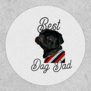 Best dog dad parents grandparents photo pet gray n patch