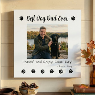 Best Dog Dad Paws Pet Photo Acrylic Print