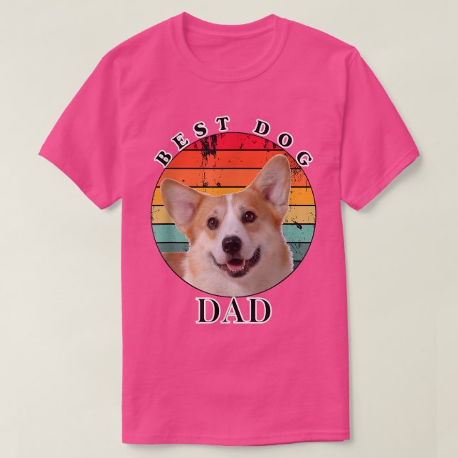 Best Dog Dad Pembroke Welsh Corgi  T-Shirt (Design Front)