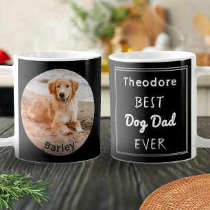 Best Dog Dad Personalized Pet Photo Name Coffee Mug