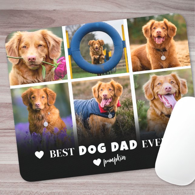 Best Dog Dad Pet Photo Mouse Pad (Best Dog Dad Pet Photo Mouse Pad )