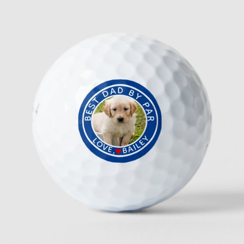 Best Dog Dad Photo By Par Name Golf Balls