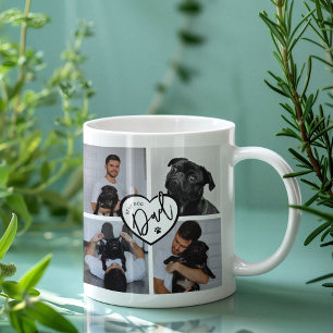 Best Dog Dad Photo Collage Coffee Mug