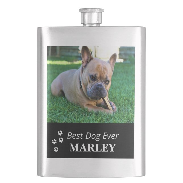 Best Dog Ever Classic Flask (Front)