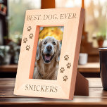 Best Dog Ever Engraved Frames<br><div class="desc">This design may be personalized in the area provided by changing the photo and/or text. Or it can be customized by choosing the click to customize further option and delete or change the color of the background, add text, change the text color or style, or delete the text for an...</div>