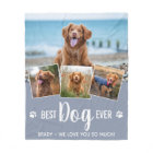 Best Dog Ever Modern Gray Photo Collage