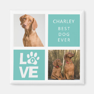 Best Dog Ever Personalized Photo Magnet