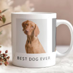Best Dog Ever Personalized Photo Mug<br><div class="desc">Personalized photo mug for all dog lovers with custom photos of your favorite four legged friend and your own script in a beautiful elegant font.</div>