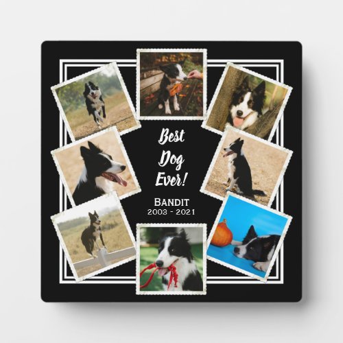 Best Dog Ever Personalized Photo Pet Memorial  Plaque