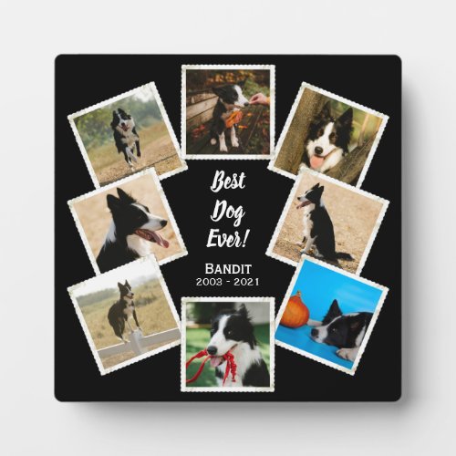 Best Dog Ever Personalized Photo Pet Memorial Plaque