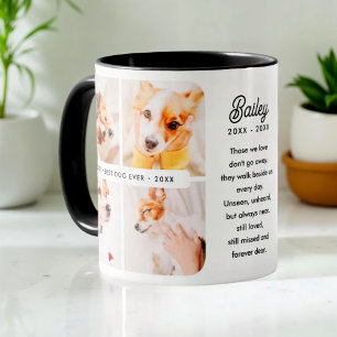 Best Dog Ever Pet Memorial Modern Photo Collage Mug