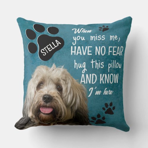 Best dog ever pet memorial throw pillow