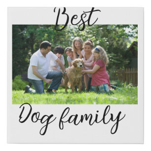 Best dog family mom dad pet animal friend holidayg faux canvas print