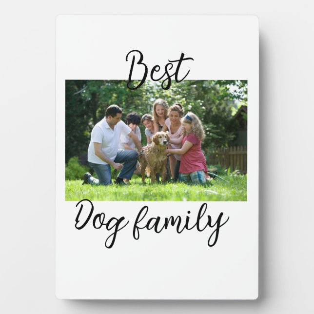 Best dog family mom dad pet animal friend holidayg plaque (Front)