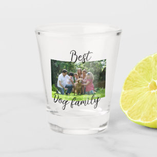 Best dog family mom dad pet animal friend holidayg shot glass