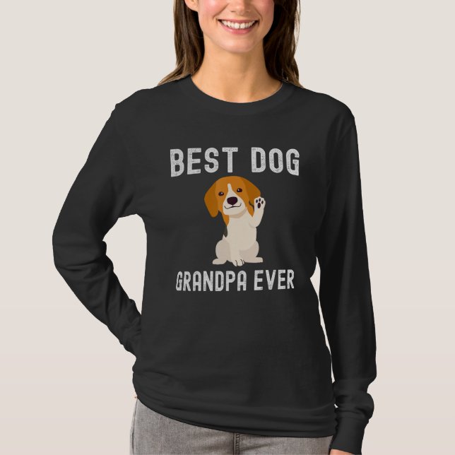 Best Dog Grandpa Ever Father Day T-Shirt (Front)