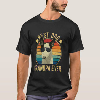 Best Dog Grandpa Ever Miniature Bull Terrier Fathe T-Shirt