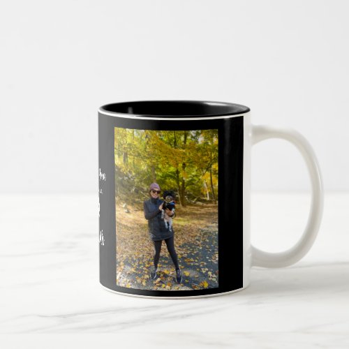 Best Dog Mama Two Photo Add your Own Keepsake Two_Tone Coffee Mug