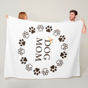 Best Dog Mom 60x80 Fleece Blanket