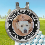 Best DOG MOM By Par Personalized Pet Photo Golf Hat Clip<br><div class="desc">Best Mom By Par ... Two of your favorite things , golf and your dog ! Now you can take your best friend with you as you play 18 holes . Customize these golf ball markers and matching golf accessories with your dogs favorite photo and name . Great gift to...</div>