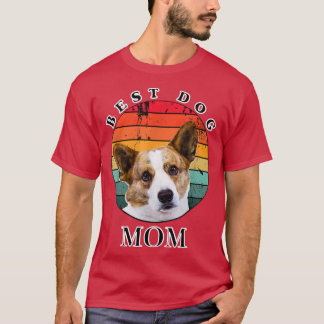 Best Dog Mom Cardigan Welsh Corgi T-Shirt