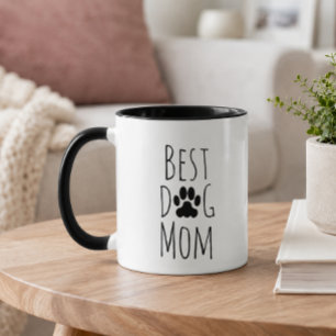 'Best Dog Mom' Charming Cute Dog Lover Pet Parent Mug