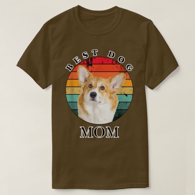 Best Dog Mom Corgi  T-Shirt (Design Front)