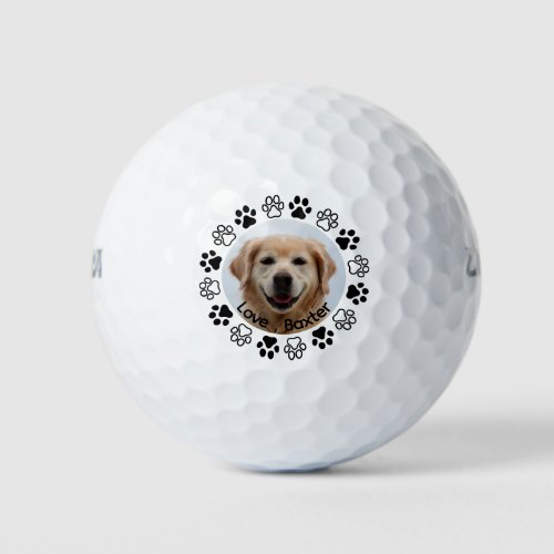 Best Dog Mom Custom Pet Photo Personalized Golf Balls