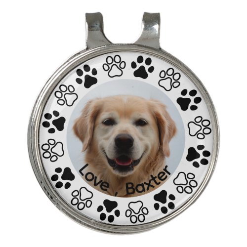 Best Dog Mom Custom Pet Photo Personalized Golf Hat Clip
