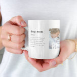 Best Dog Mom Definition | Three Photo Coffee Mug<br><div class="desc">Modern 3 photo collage mug. Featuring a sweet definition of what a dog mom is with room for custom message. This personalized mug makes a perfect give for the dog mom in your life! Fun, easy and unique - makes a great gift for birthdays, holidays and new pet homecomings. Dog...</div>