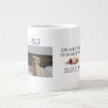 Best Dog Mom | Dog Photo Handwritten Text Giant Coffee Mug