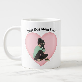 Best Dog Mom Ever Black French Bulldog Giant Coffee Mug