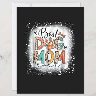 Best Dog Mom Ever Bleached Mother's Day Dog Mommy 