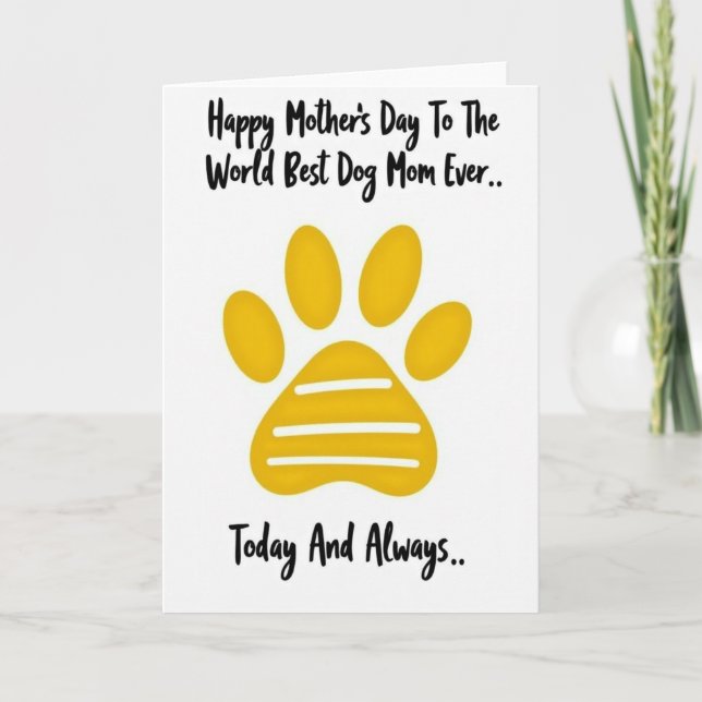 Best Dog Mom Ever Card (Front)