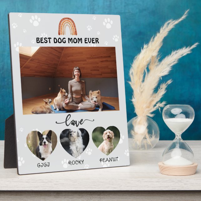 Best Dog Mom Ever Celebration  Plaque (Side)